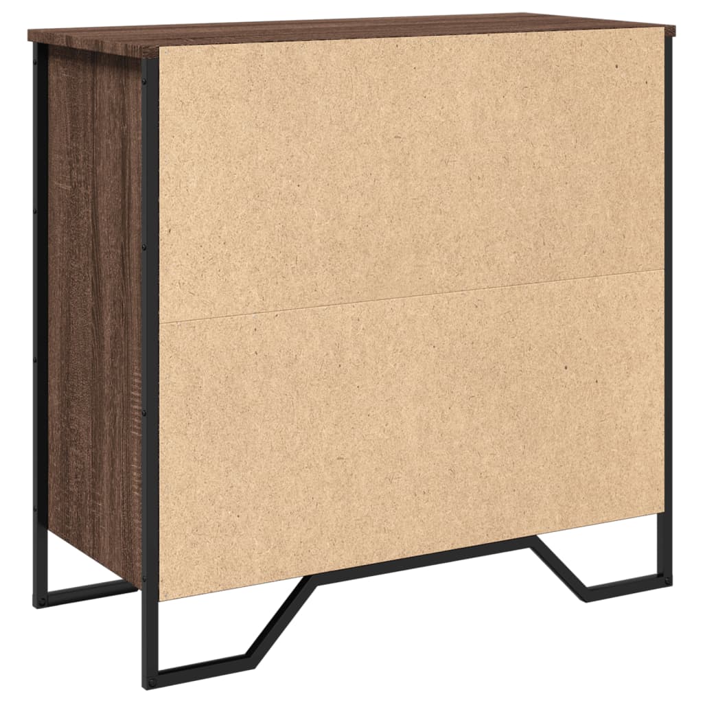 Komoda boja smeđeg hrasta 78x35,5x74,5 cm konstruirano drvo