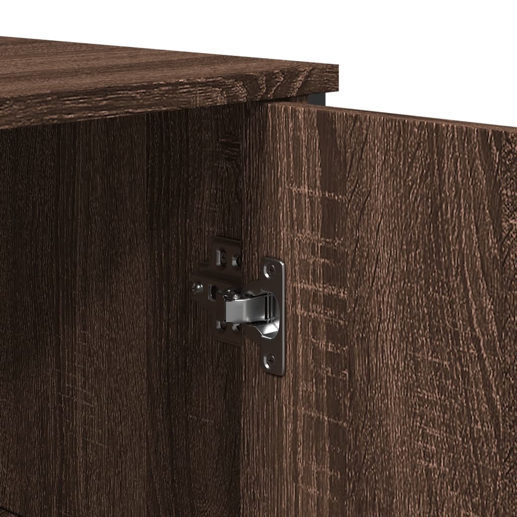 Komoda boja smeđeg hrasta 78x35,5x74,5 cm konstruirano drvo