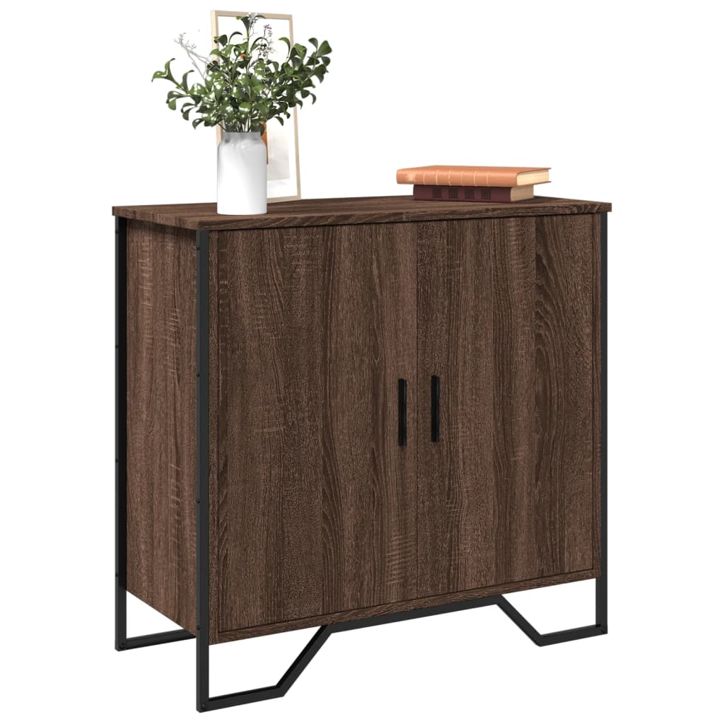 Komoda boja smeđeg hrasta 78x35,5x74,5 cm konstruirano drvo