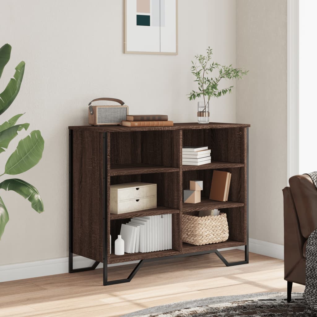 Komoda boja smeđeg hrasta 91x35,5x74,5 cm od konstruiranog drva