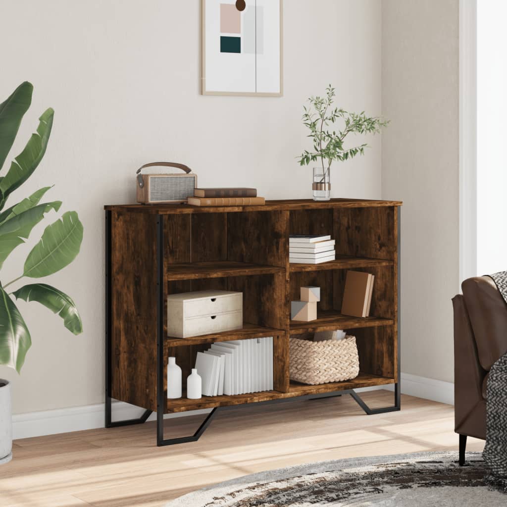 Komoda boja dimljenog hrasta 101x35,5x74,5 cm konstruirano drvo