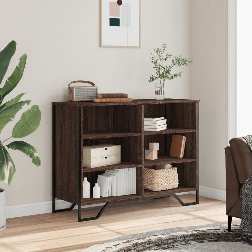 Komoda boja smeđeg hrasta 101x35,5x74,5 cm konstruirano drvo