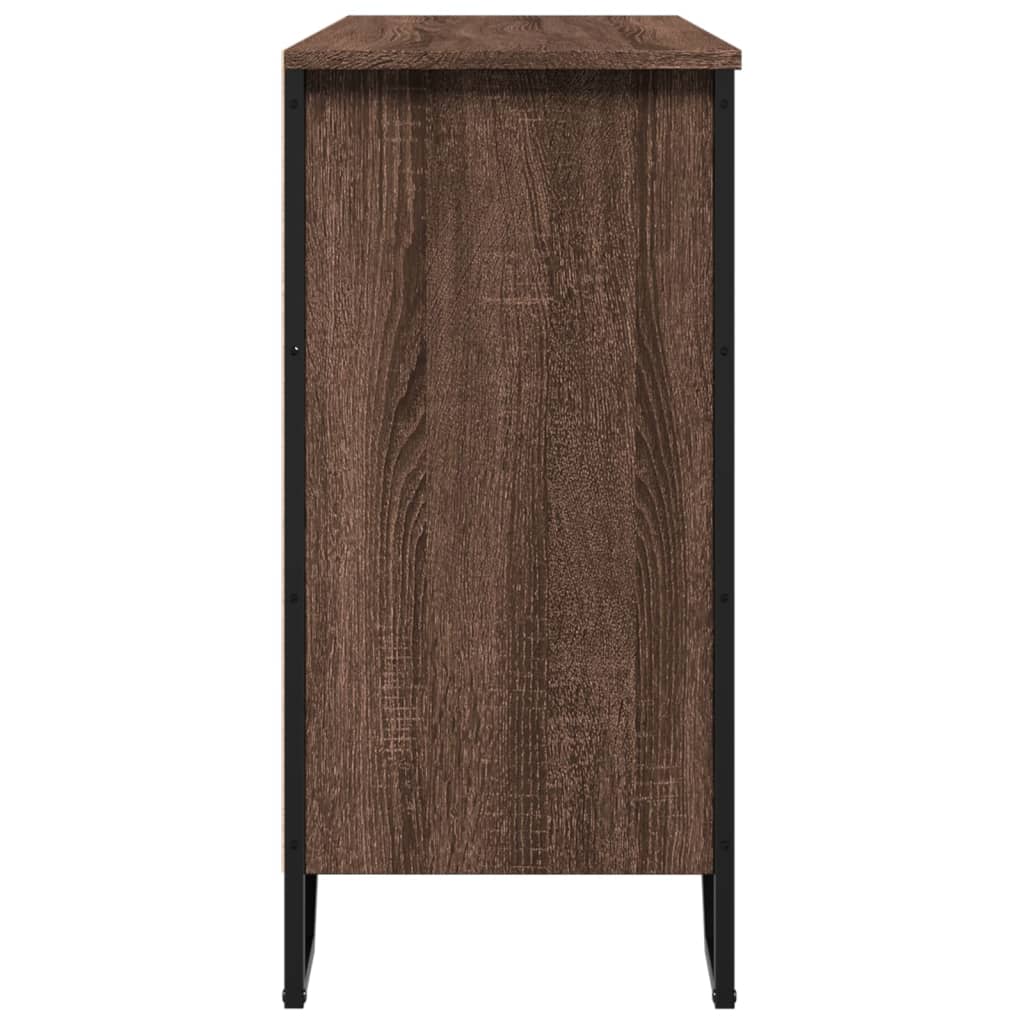 Komoda boja smeđeg hrasta 101x35,5x74,5 cm konstruirano drvo