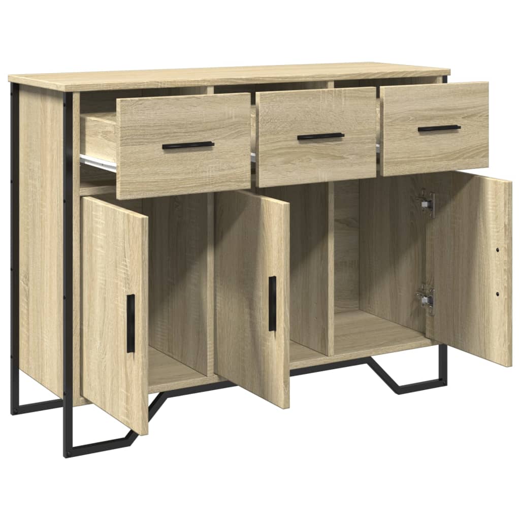 Komoda boja hrasta sonome 97x32,5x74,5 cm od konstruiranog drva