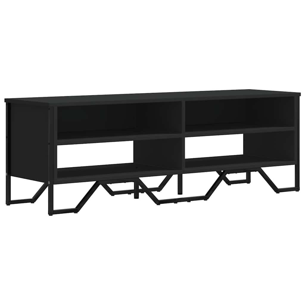 TV ormarić crni 122 x 34 x 41 cm od konstruiranog drva