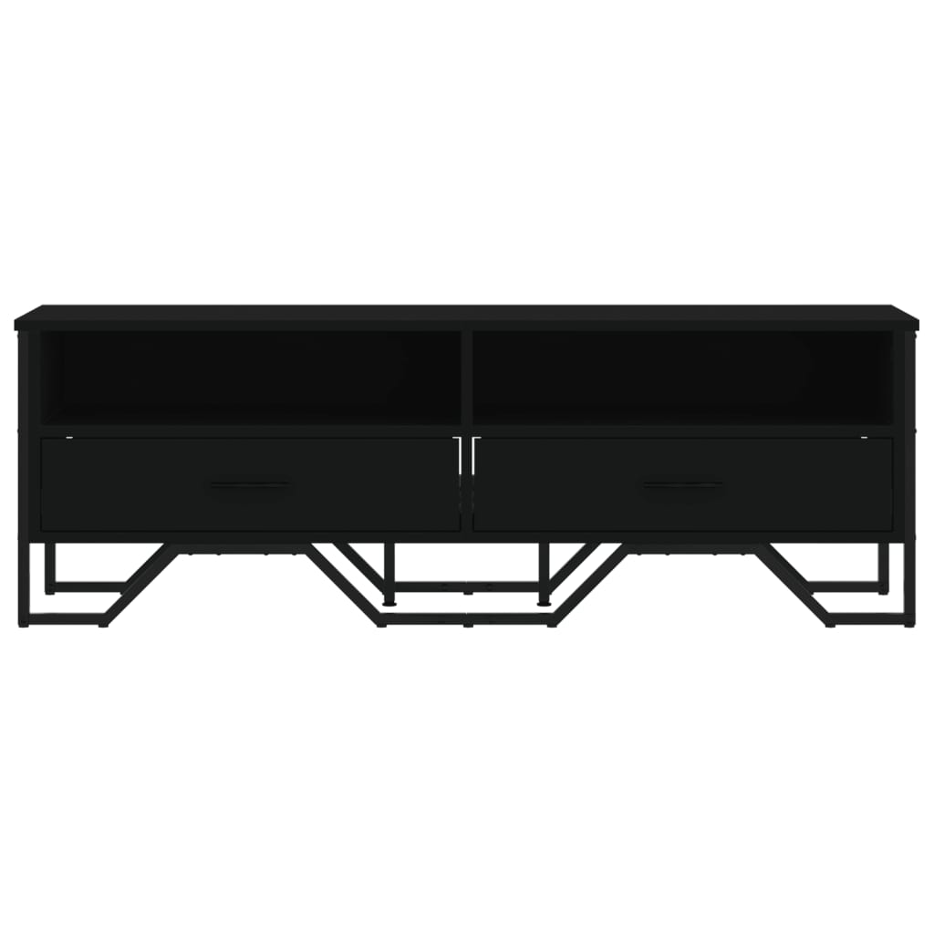 TV ormarić crni 122 x 34 x 41 cm od konstruiranog drva