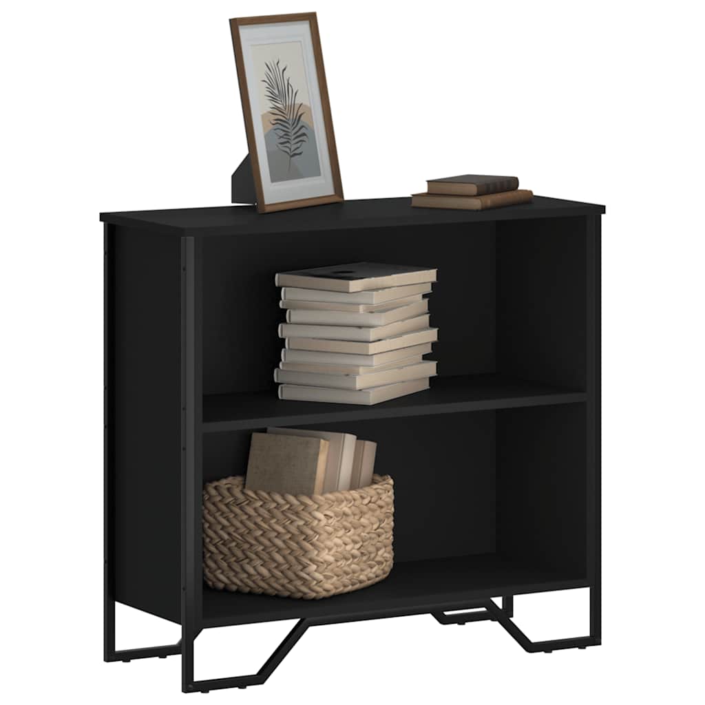 Regal za knjige crni 80x31x74,5 cm od konstruiranog drva