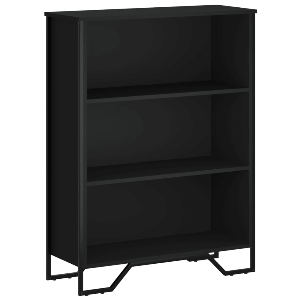 Regal za knjige crni 80x31x106 cm konstruirano drvo