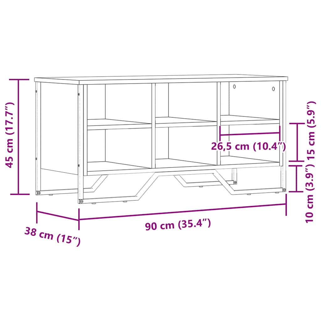 Ormarić za cipele crni 90 x 38 x 45,5 cm od konstruiranog drva