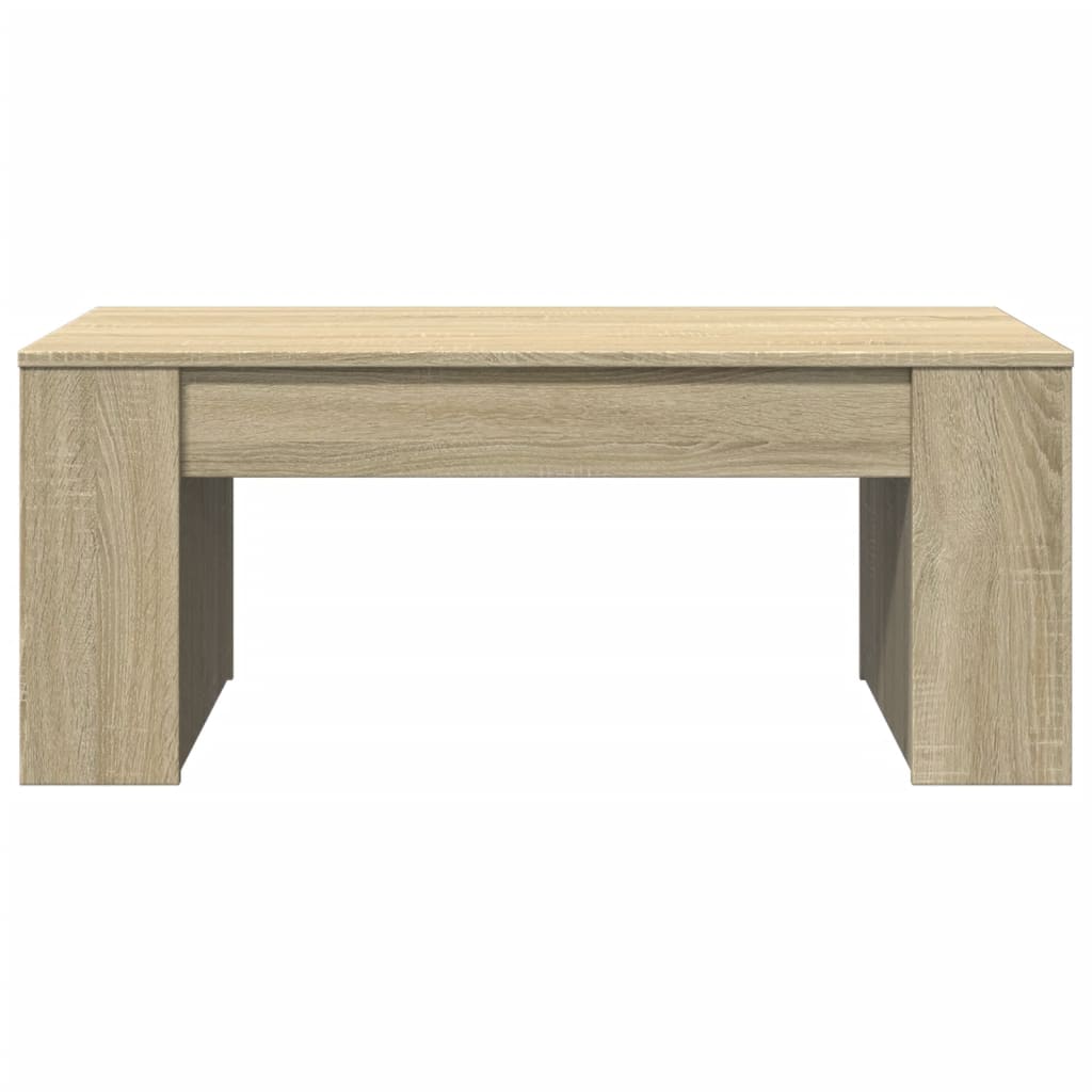 Stolić za kavu boja hrasta 102x55x42 cm konstruirano drvo