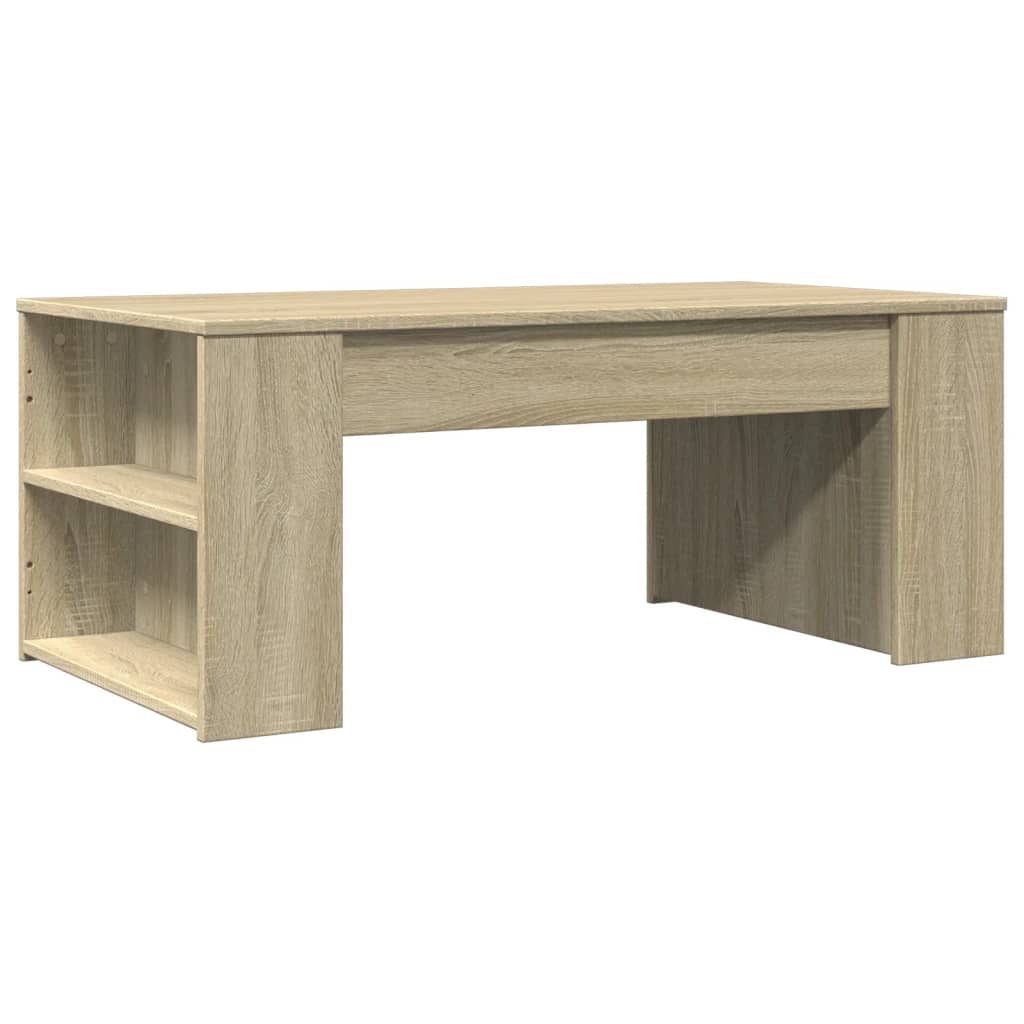 Stolić za kavu boja hrasta 102x55x42 cm konstruirano drvo