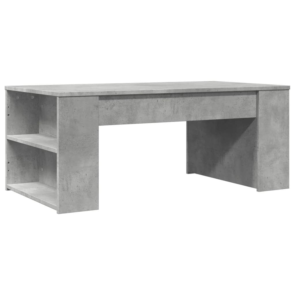 Stolić za kavu boja betona 102x55x42 cm konstruirano drvo