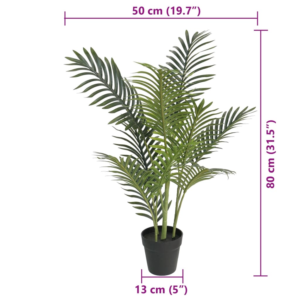 Umjetna palma zelena 80 cm PP