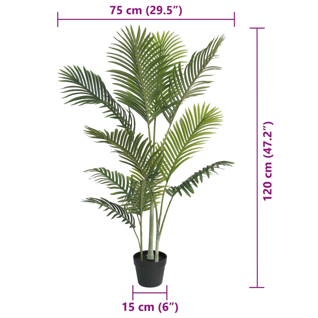 Umjetna palma zelena 120 cm PP