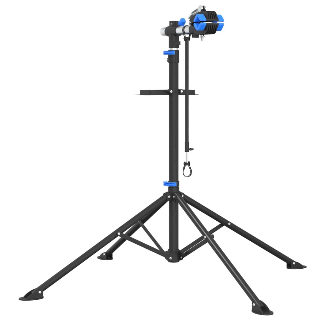 Stalak za popravak bicikla sklopivi 108 - 188 cm plavi čelični