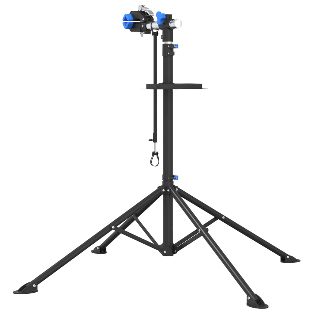 Stalak za popravak bicikla sklopivi 108 - 188 cm plavi čelični