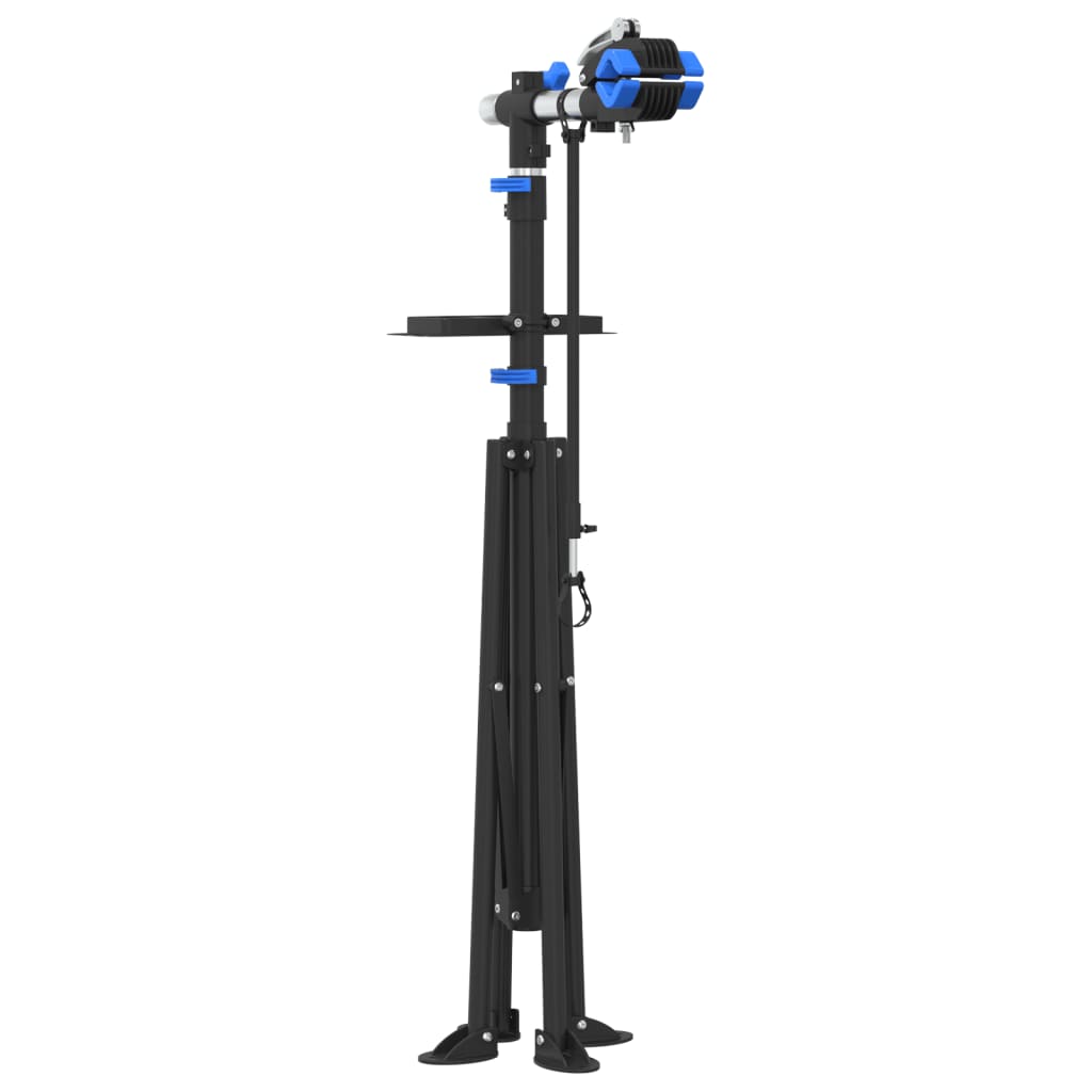 Stalak za popravak bicikla sklopivi 108 - 188 cm plavi čelični