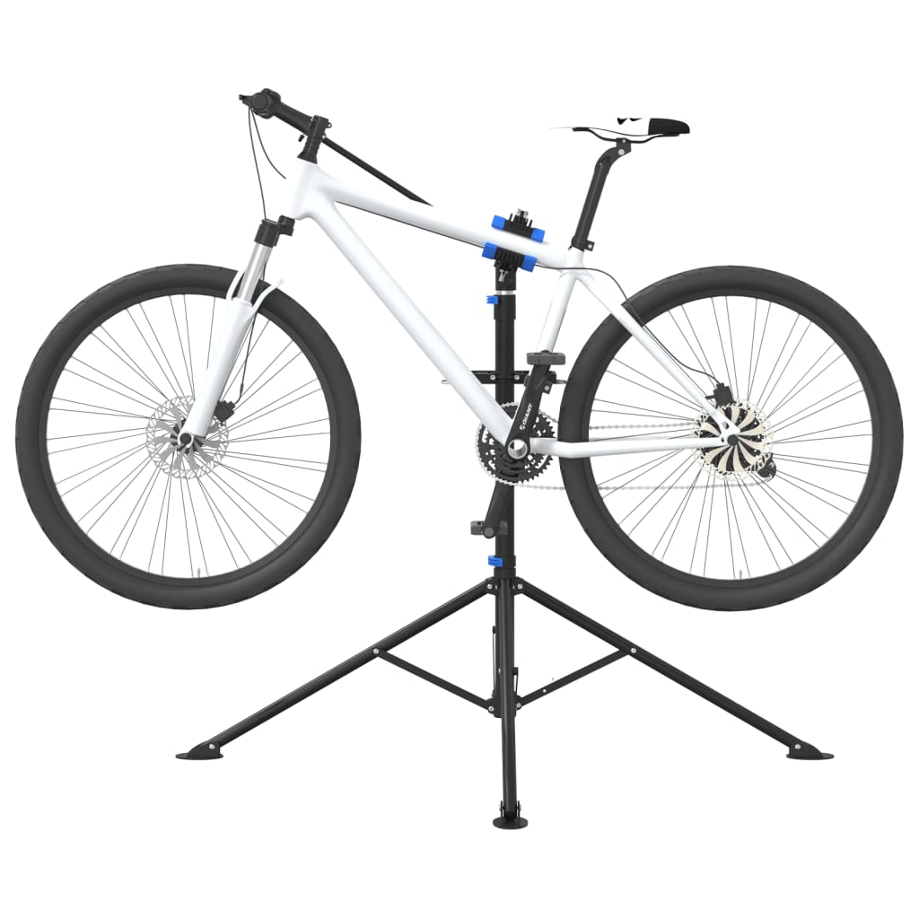 Stalak za popravak bicikla sklopivi 108 - 188 cm plavi čelični