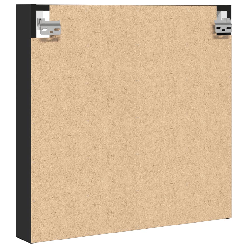 Vitrina crna 60x8,5x58 cm konstruirano drvo