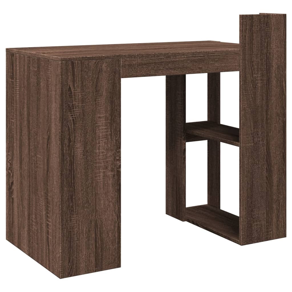 Uredski stol boja smeđeg hrasta 103,5x56,5x94 cm drveni