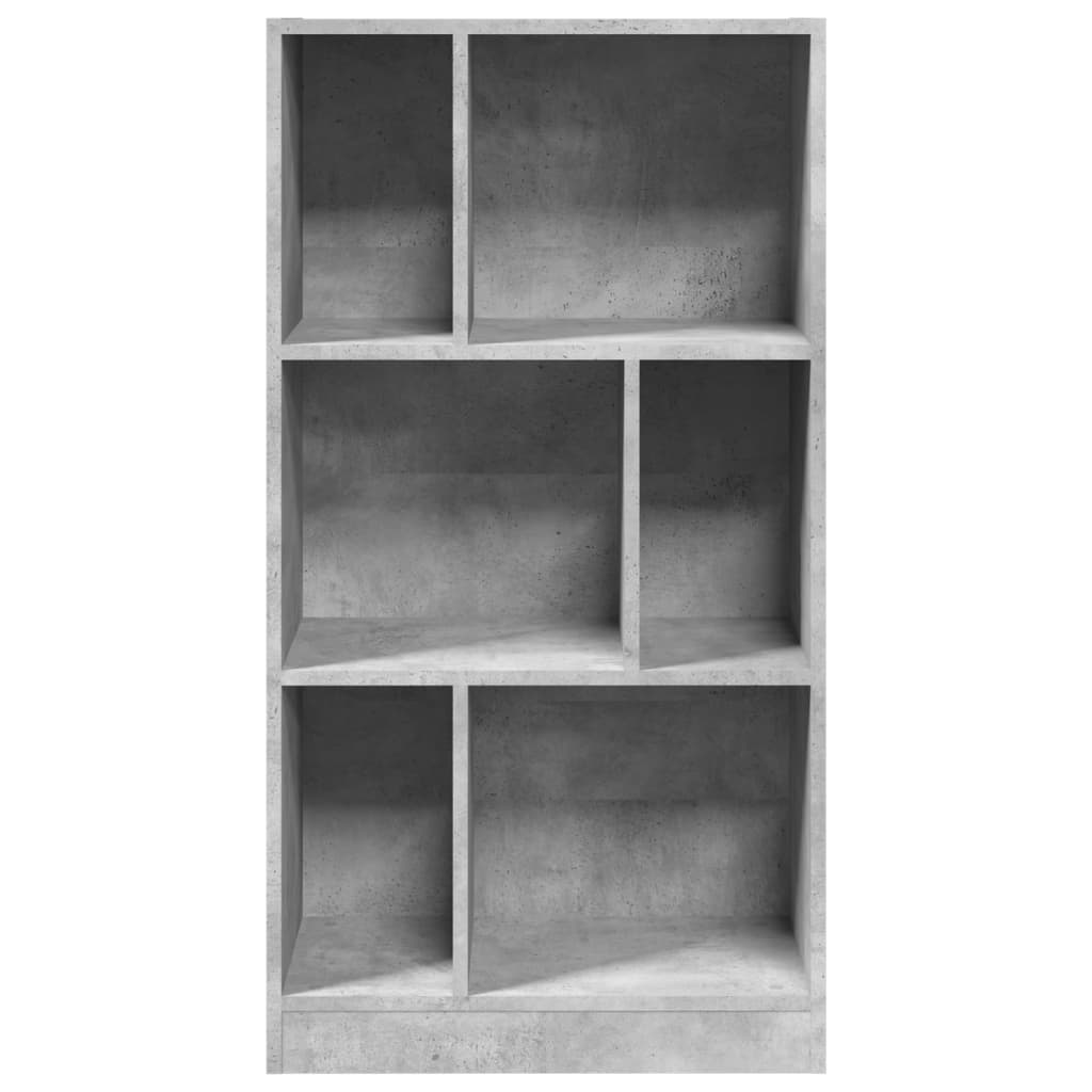 Regal za knjige boja betona 57x28,5x107,5 cm konstruirano drvo