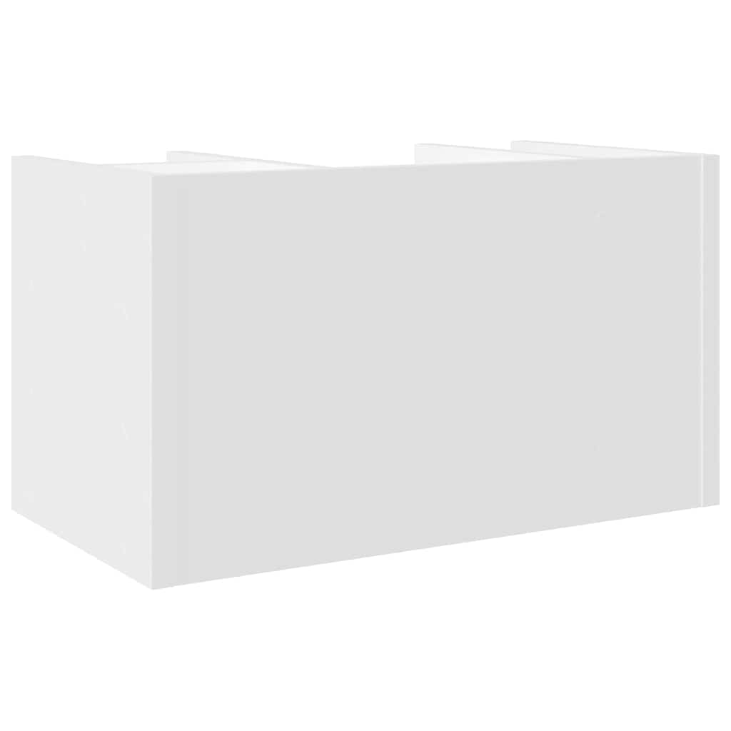 Organizator za stol bijeli 44,5 x 24 x 25 cm konstruirano drvo