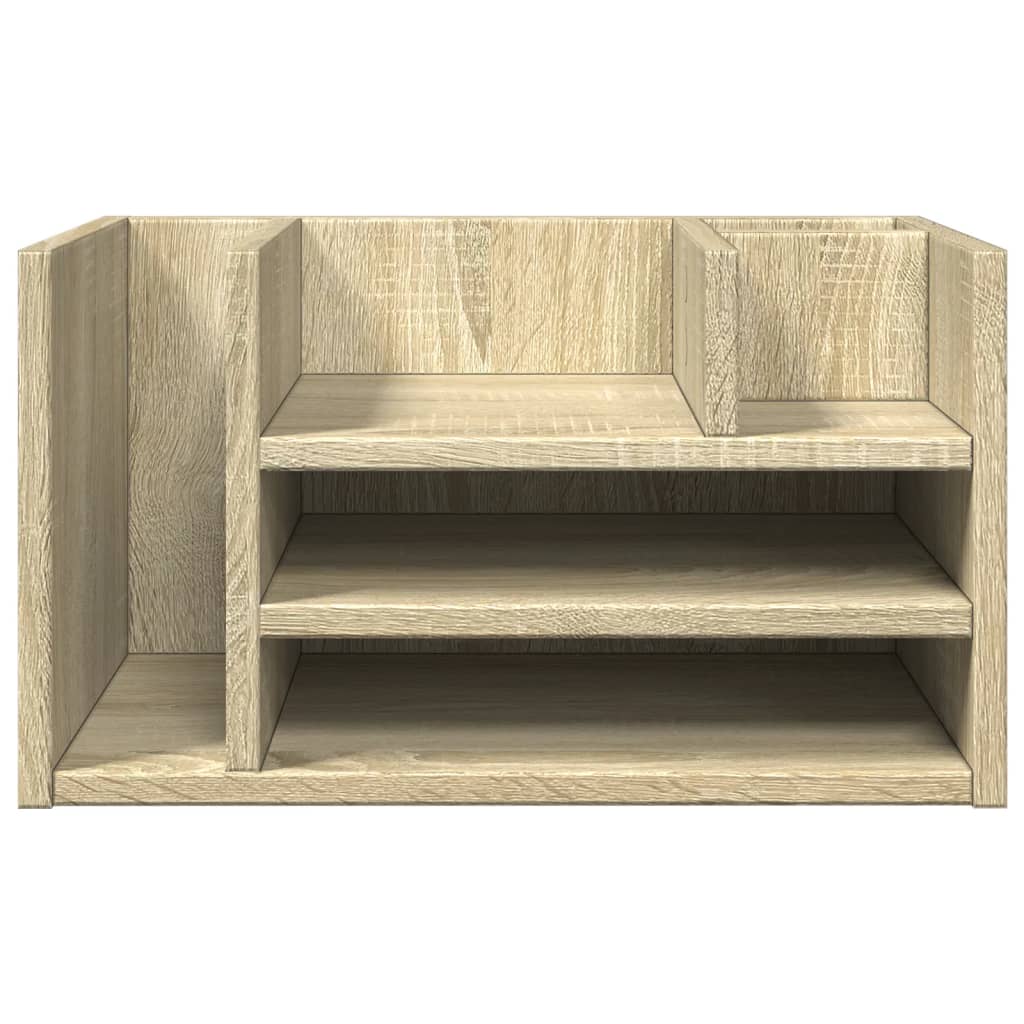 Organizator za stol boja hrasta 44,5x24x25 cm konstruirano drvo