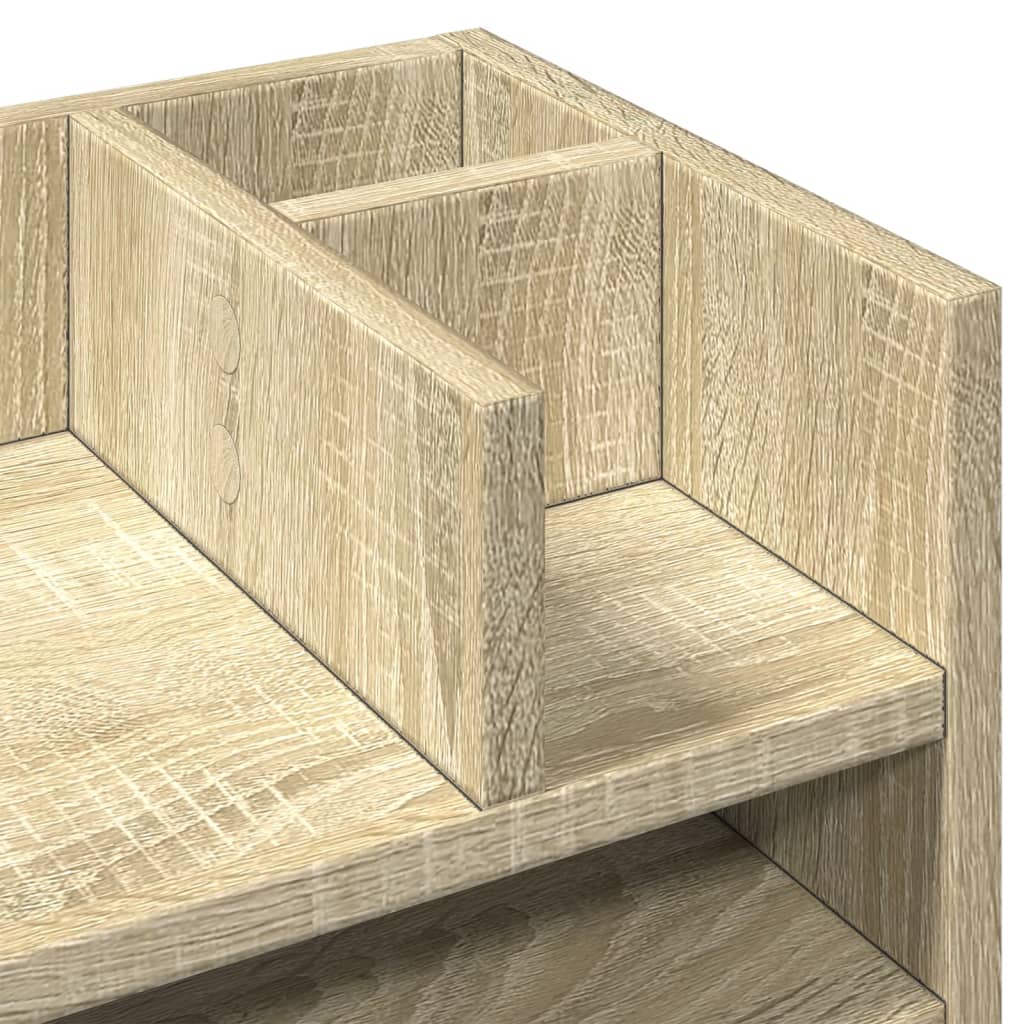 Organizator za stol boja hrasta 44,5x24x25 cm konstruirano drvo