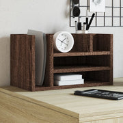 Organizator za stol boja hrasta 44,5x24x25 cm konstruirano drvo