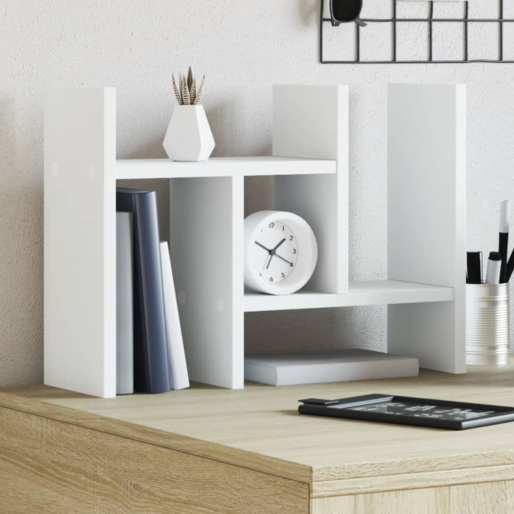 Organizator za stol bijeli 34,5x15,5x35,5 cm konstruirano drvo
