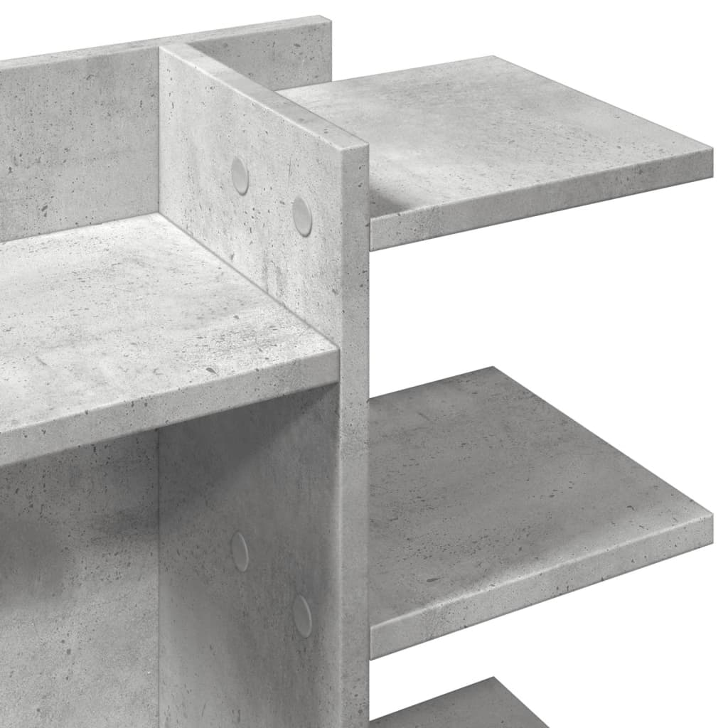 Organizator za stol boja betona 42x21,5x42 cm konstruirano drvo