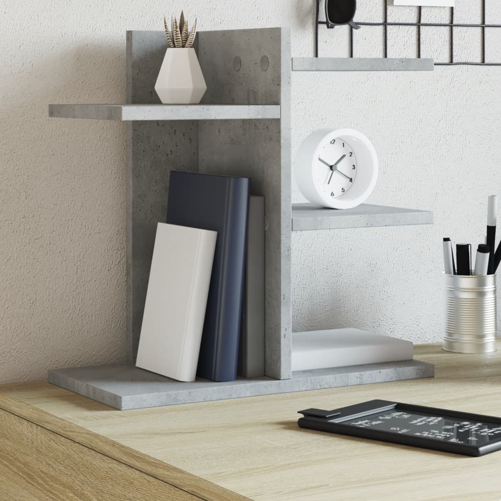 Organizator za stol boja betona 42x21,5x42 cm konstruirano drvo