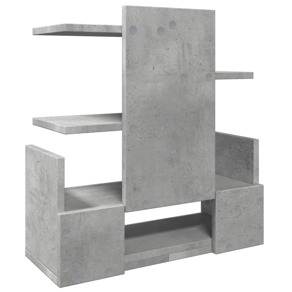 Organizator za stol boja betona 49x20x52,5 cm konstruirano drvo