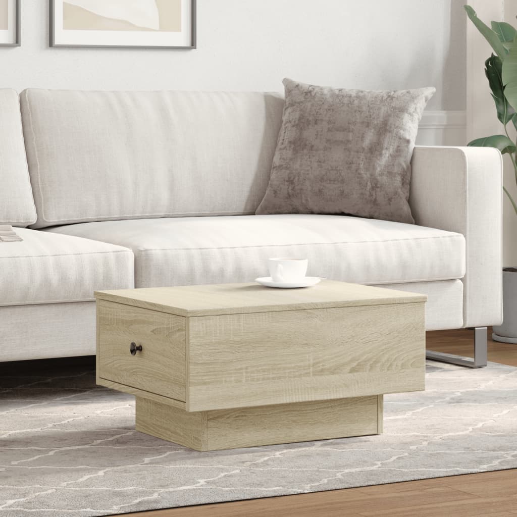 Stolić za kavu boja hrasta 60x45x31 cm od konstruiranog drva