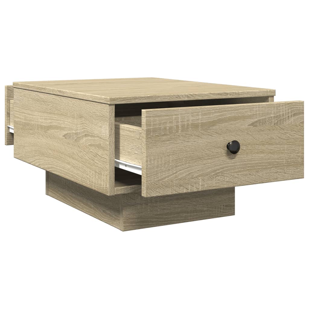 Stolić za kavu boja hrasta 60x45x31 cm od konstruiranog drva
