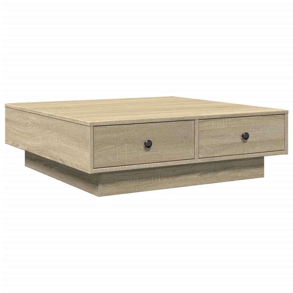 Stolić za kavu boja hrasta sonome 90x90x28 cm konstruirano drvo