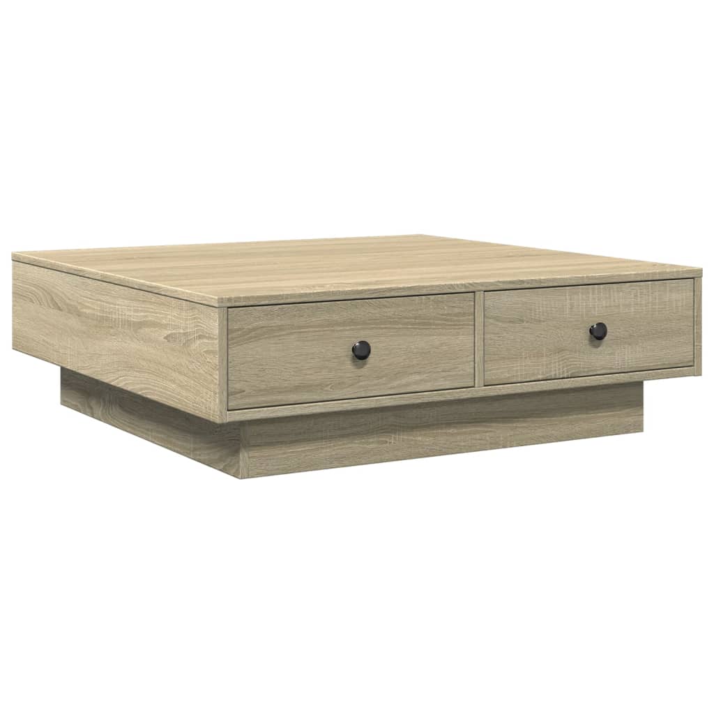 Stolić za kavu boja hrasta sonome 90x90x28 cm konstruirano drvo