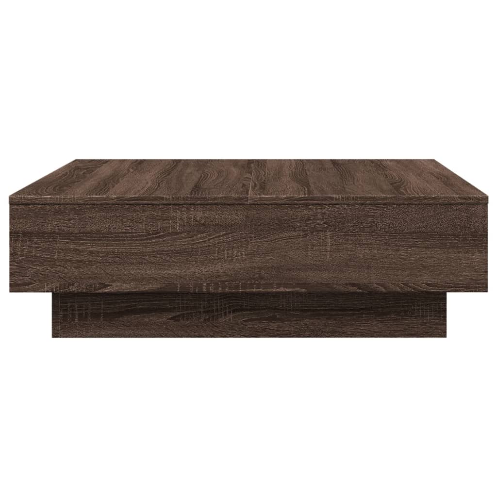Stolić za kavu Smeđa hrasta 90x90x28 cm konstruirano drvo