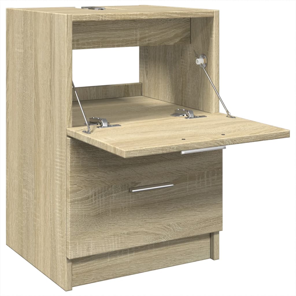 Ormarić za umivaonik boja hrasta 40x37x59 cm konstruirano drvo