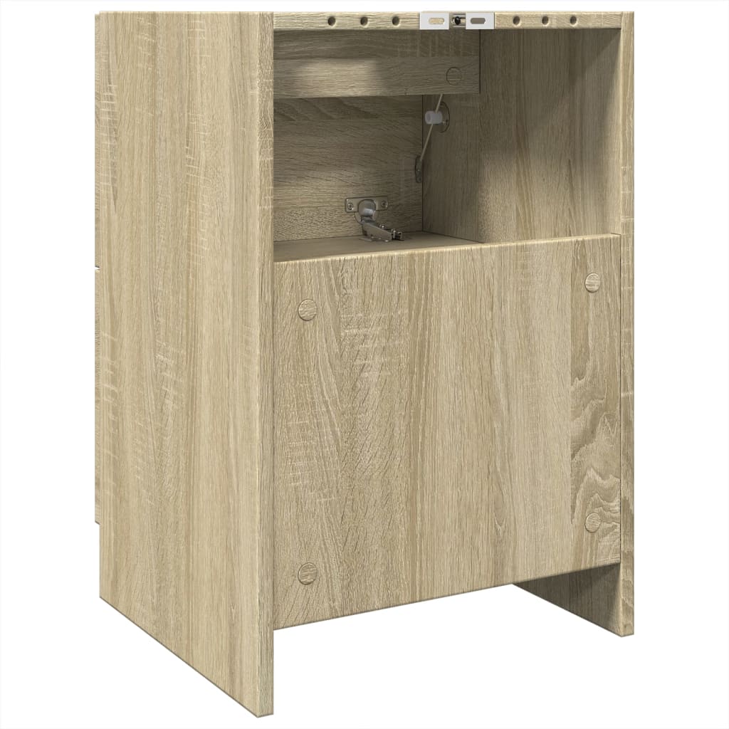 Ormarić za umivaonik boja hrasta 40x37x59 cm konstruirano drvo