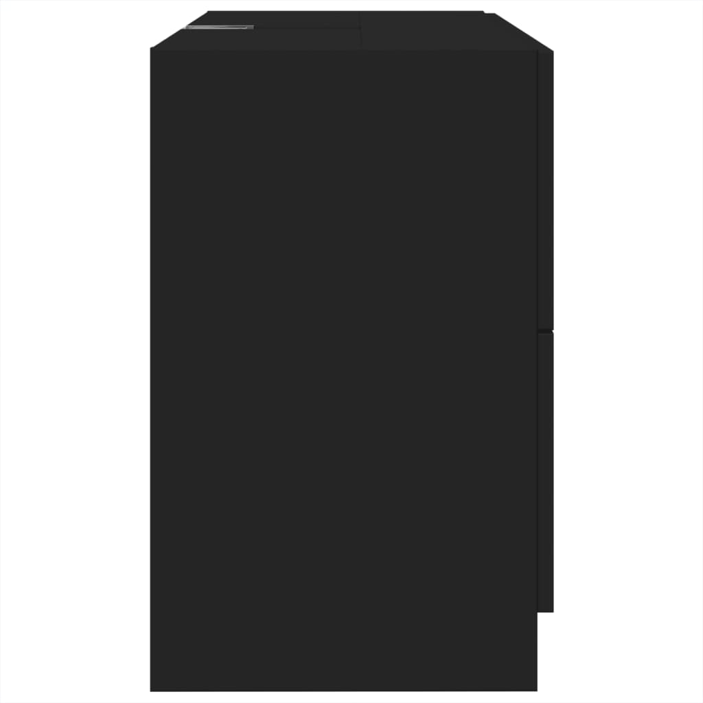 Ormarić za umivaonik crni 78 x 37 x 59 cm od konstruiranog drva