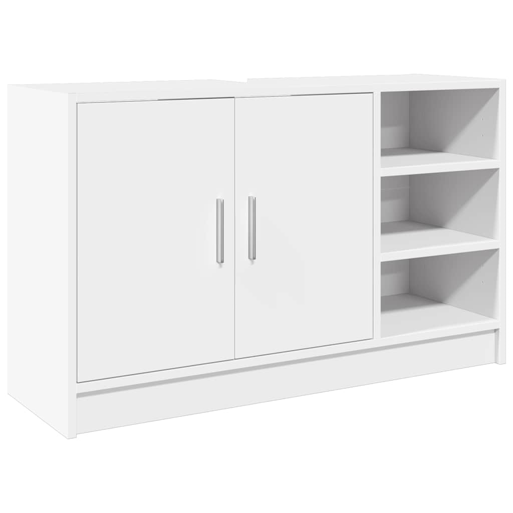 Ormarić za umivaonik bijeli 90 x 29 x 55 cm konstruirano drvo