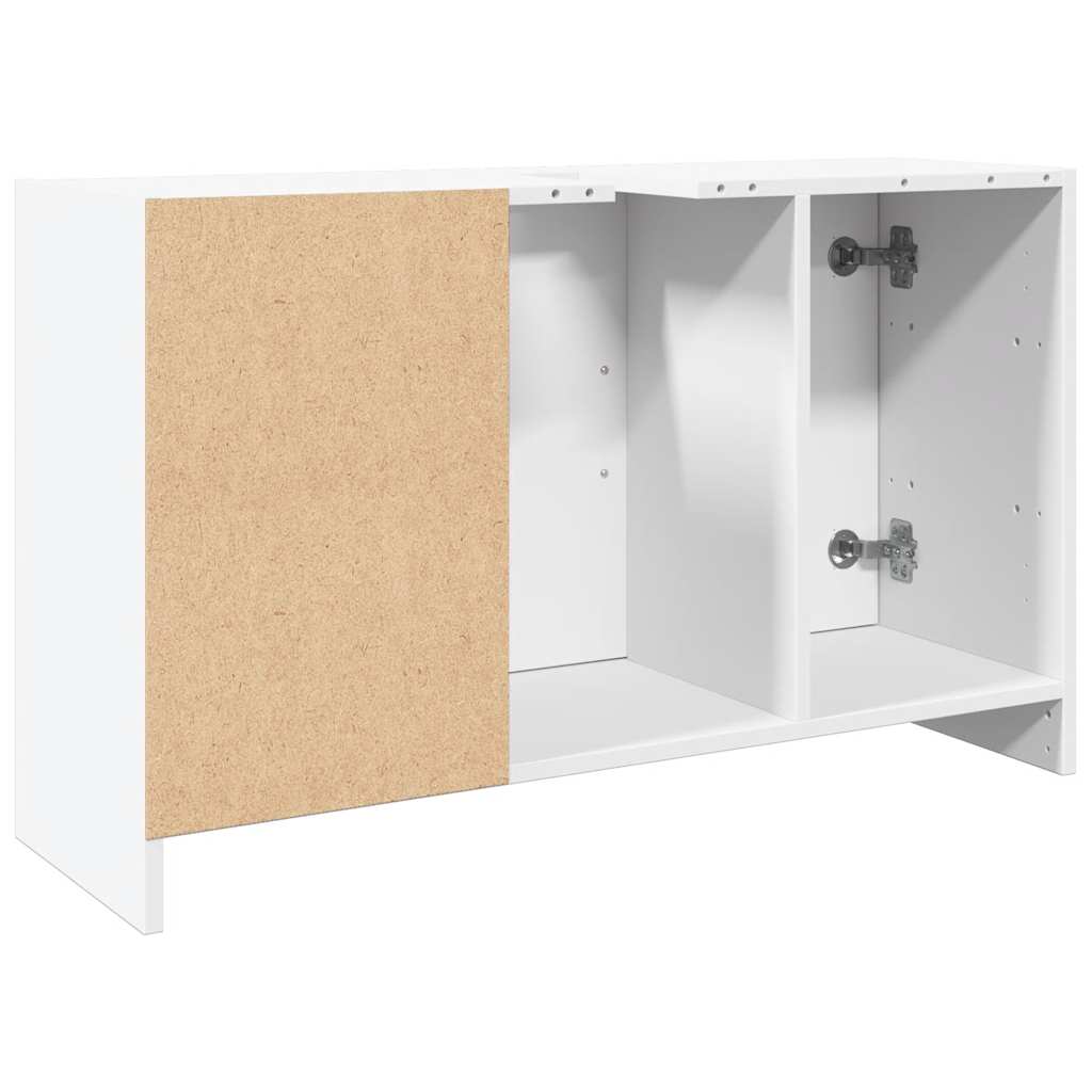Ormarić za umivaonik bijeli 90 x 29 x 55 cm konstruirano drvo