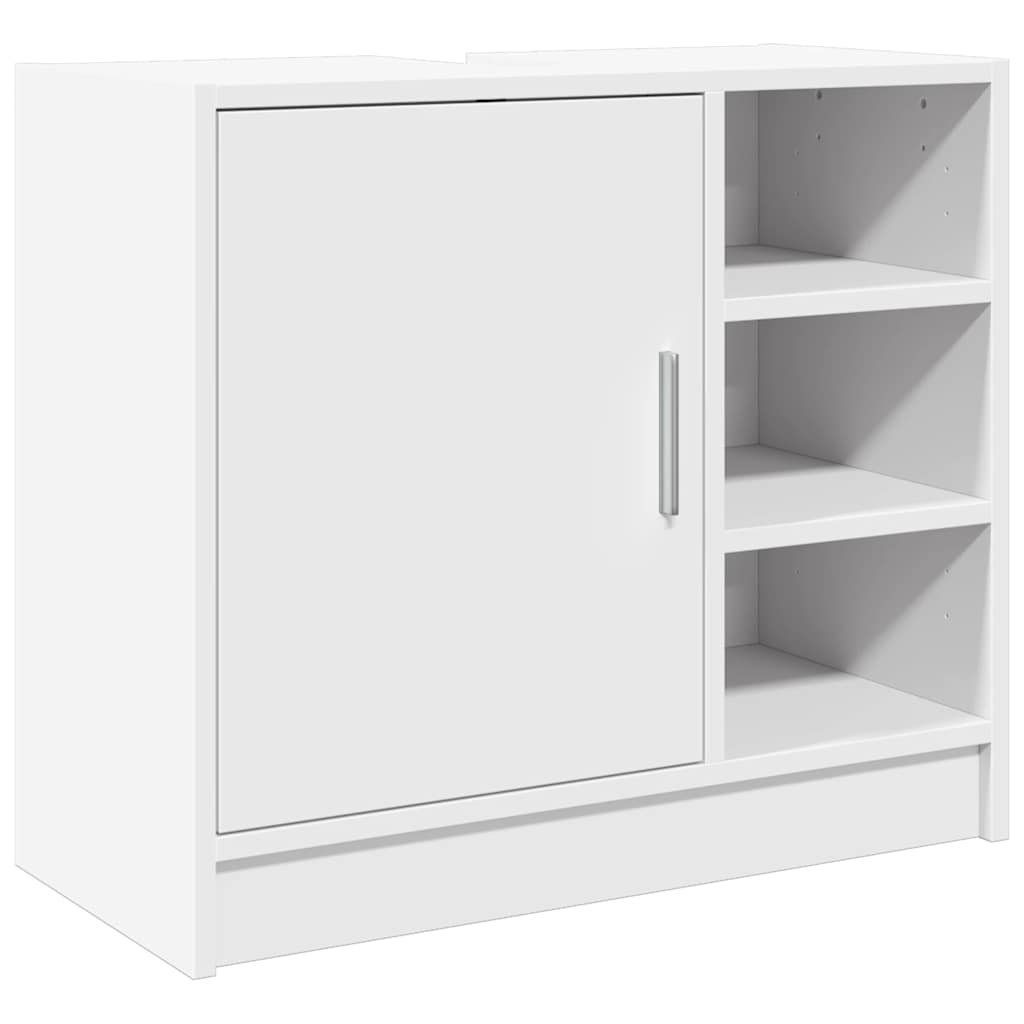 Ormarić za umivaonik bijeli 63 x 29 x 55 cm konstruirano drvo
