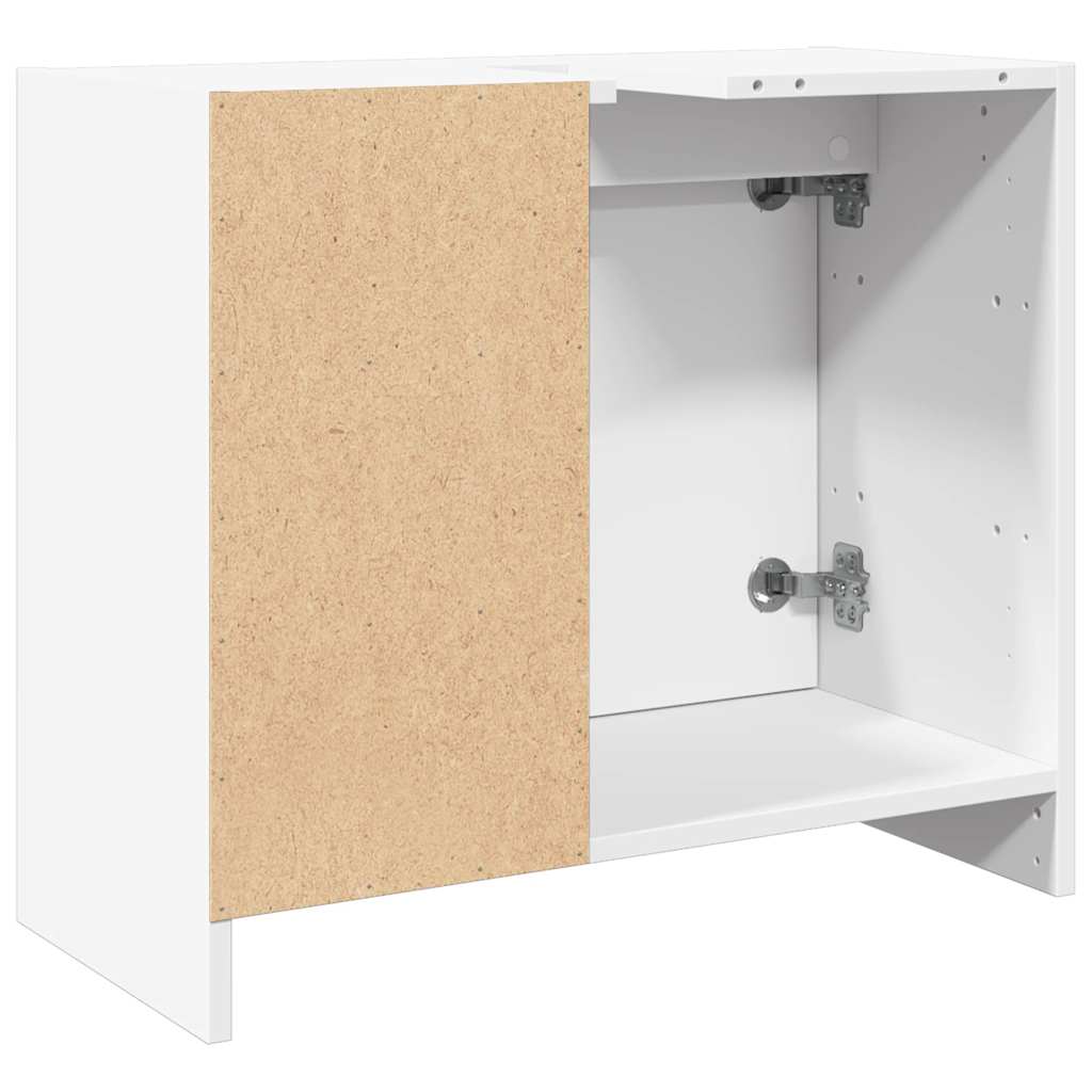 Ormarić za umivaonik bijeli 63 x 29 x 55 cm konstruirano drvo
