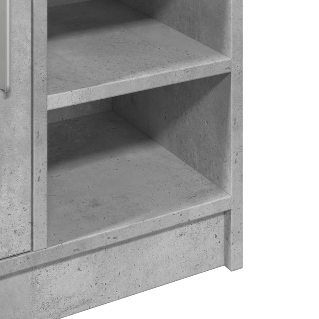 Ormarić za umivaonik boja betona 63x29x55 cm konstruirano drvo