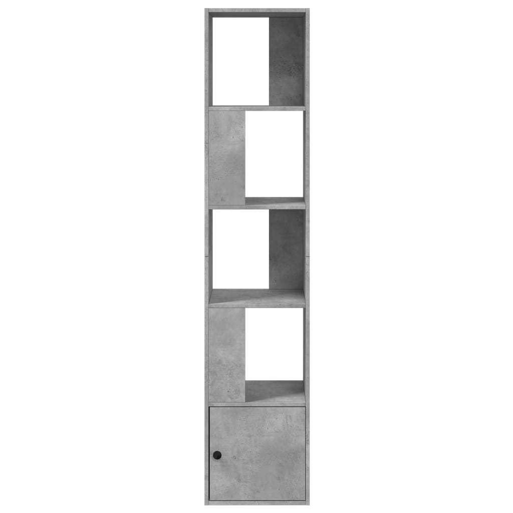 Regal za knjige boja betona 40x36x189 cm konstruirano drvo