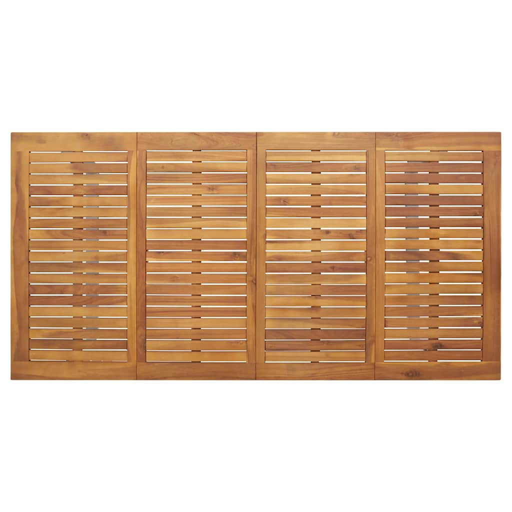 Vrtni set za objed 5 pcs Siva Čvrsto drvo akacije