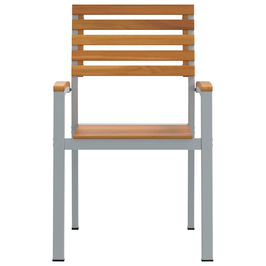 Vrtna stolica 8 pcs Smeđa 56 x 57 x 87 cm Čvrsto drvo akacije