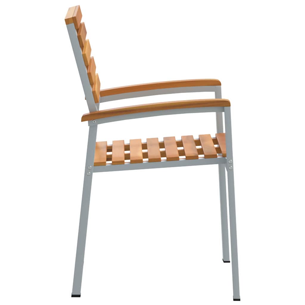 Vrtna stolica 8 pcs Smeđa 56 x 57 x 87 cm Čvrsto drvo akacije